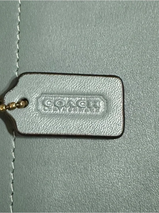 COACH Mini Cashin Tote in Sage Glovetanned Leather - Picture 6 of 11